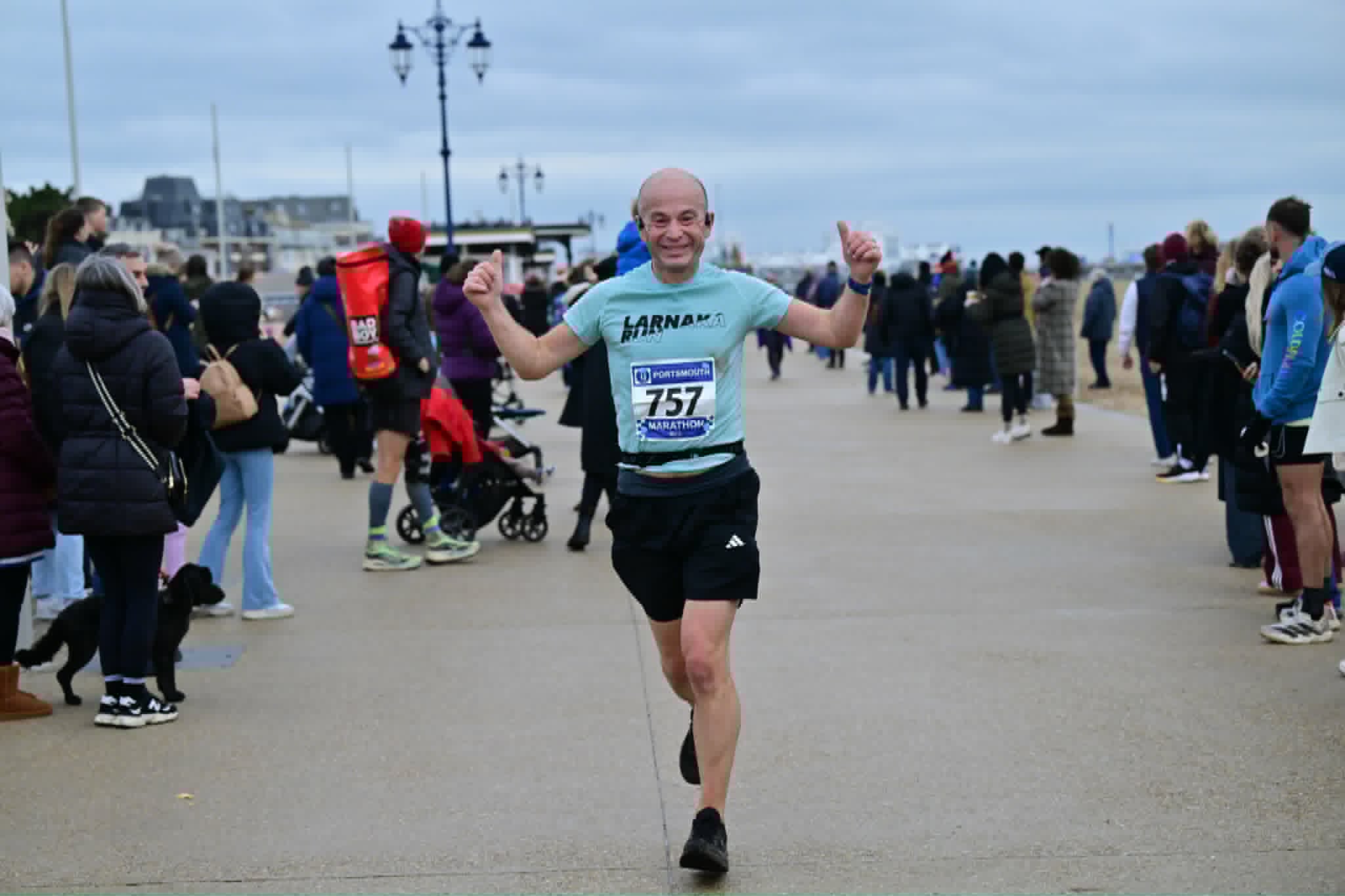 Duncan running Portsmouth Marathon